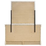 Louis Philippe 6-drawer Dresser and Mirror White Dresser - Image 5