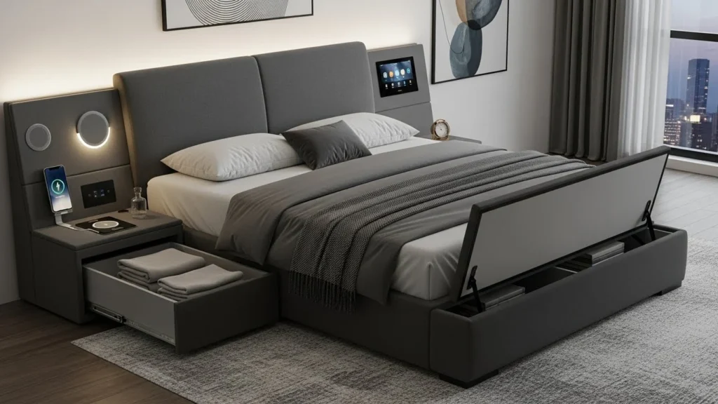 Mastering the Tech Beds with Bluetooth & Integrated Storage