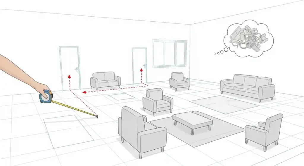 Room layout planning makes the difference between furniture that works together