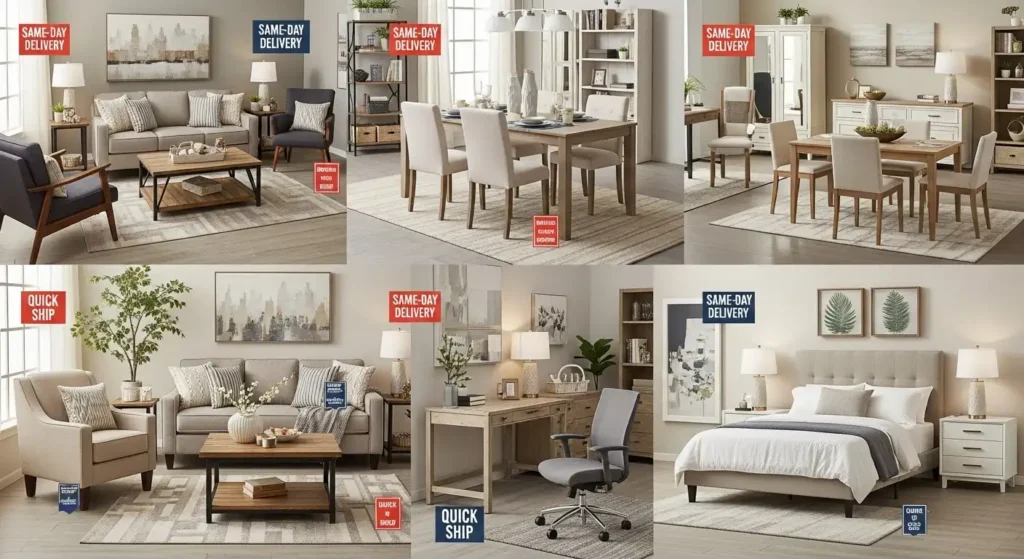 Types of Furniture Available for Same-Day or Quick Delivery