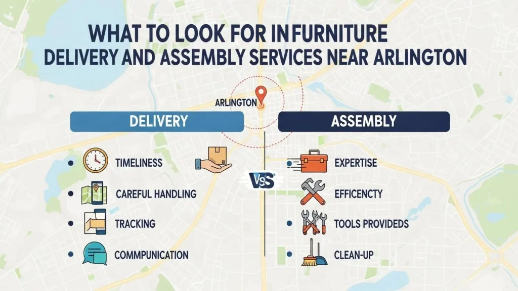 What to Look for in Furniture Delivery and Assembly Services Near Arlington