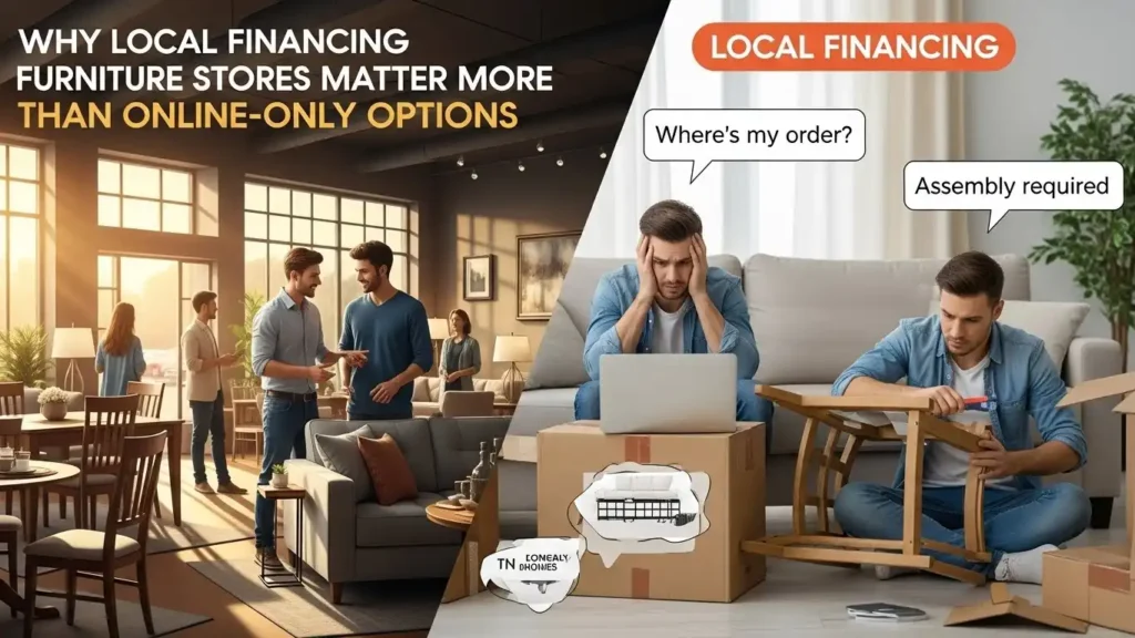 Why Local Financing Furniture Stores Matter More Than Online-Only Options