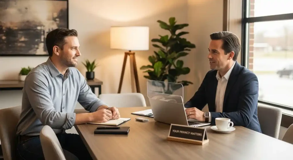 You'll never be pressured to share financial information until you're ready