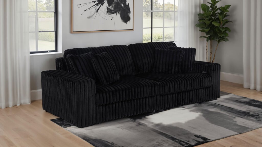 black sleeper couch