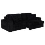 Black Sleeper Couch - Jacana Upholstered Dual Power Sofa - Image 2