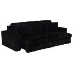 Black Sleeper Couch - Jacana Upholstered Dual Power Sofa - Image 3