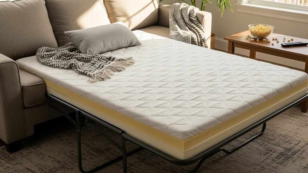 This guide breaks down what really matters when choosing a full-size sleeper sofa with a memory foam mattress