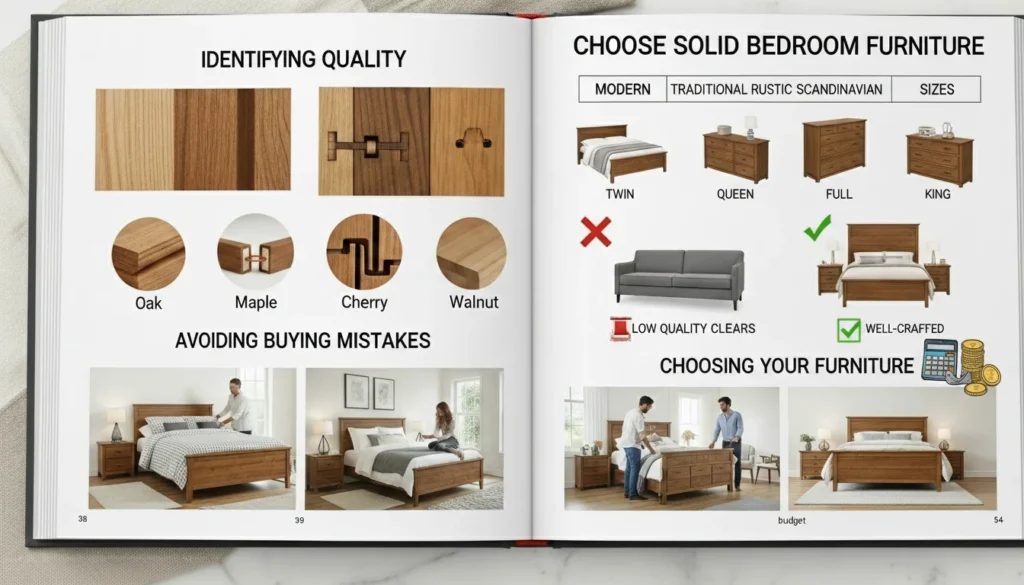 identify the best quality solid wood bedroom furniture