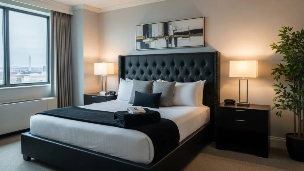 Upholstered Options

Black upholstered beds bring a luxurious hotel feel to your Arlington home.
