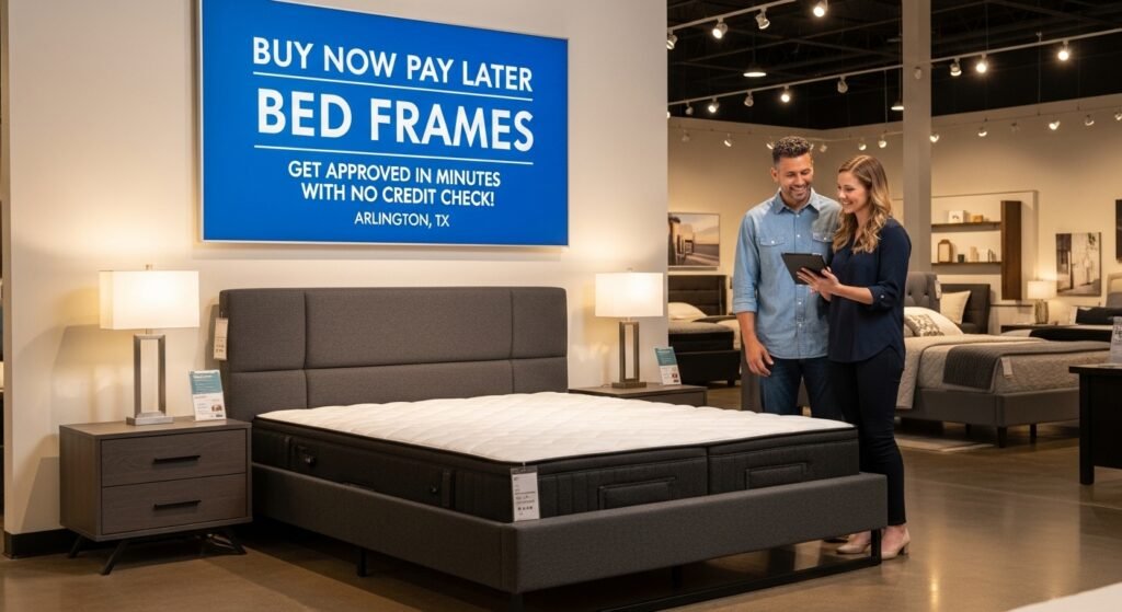 Buy Now Pay Later Bed Frames Get Approved in Minutes With No Credit Check in Arlington, TX