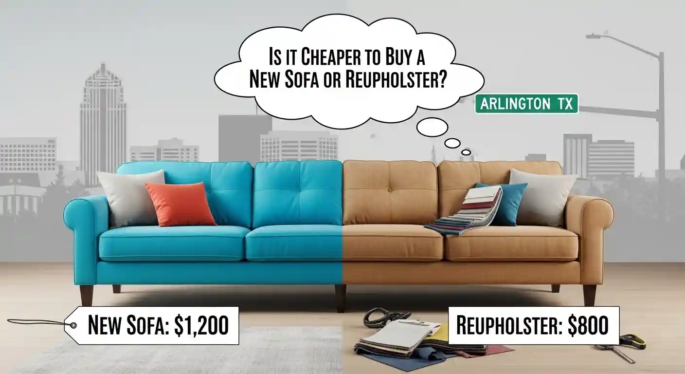 Is it cheaper to buy a new sofa or reupholster