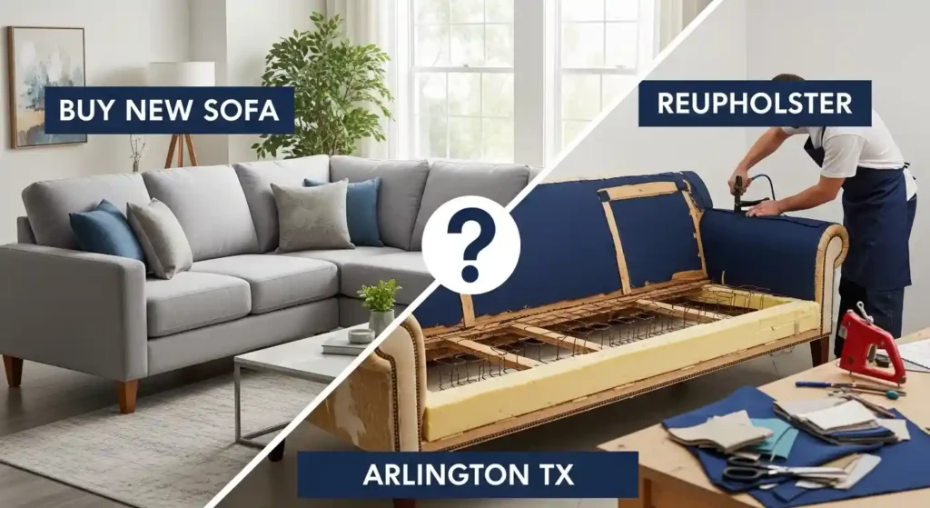 Is it cheaper to buy a new sofa or reupholster