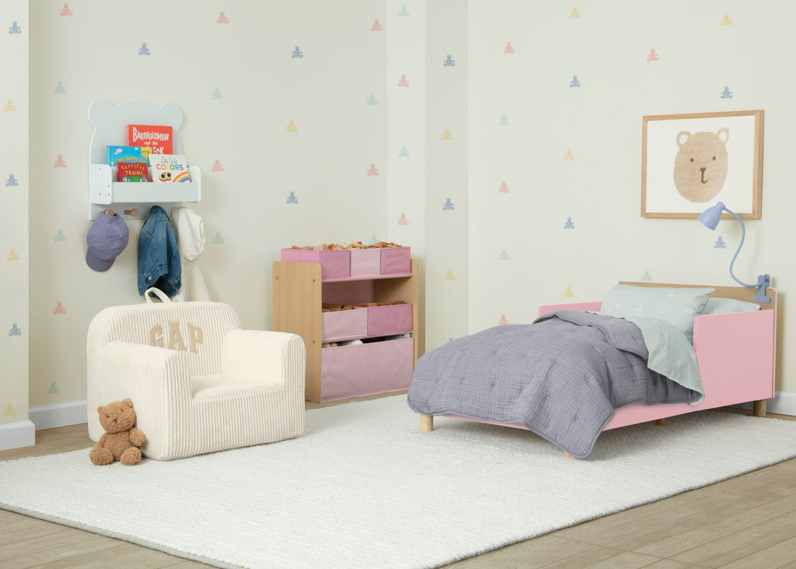 GapKids Wood Toddler Bed with Reversible Headboard GapKids Wood Toddler Bed with Reversible Headboard