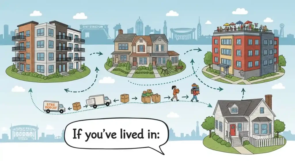 movement between apartments, townhomes, student housing, and single-family homes