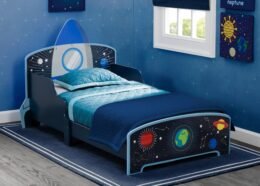 Space Adventures Rocket Ship Wood Toddler Bed