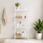 Amaturo 801553 72-inch 4-shelf Acrylic Ladder Bookshelf - Clear
