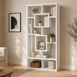 Corey 800157 71-inch 8-shelf Bookshelf - White