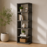 Harrison 800553 71-inch 5-shelf Bookshelf - Weathered Grey