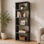 Joey 800552 71-inch 5-shelf Bookshelf - Weathered Grey