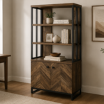 Millbrook 882093 71-inch 2-door Storage Bookshelf - Rustic Oak