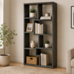 Theo 800510 71-inch 7-shelf Bookshelf - Weathered Grey
