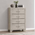 Trenton 4-drawer Bedroom Chest of Drawers Beige