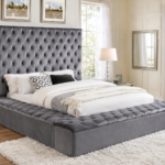 Elegante King Upholstered Platform Bed with Storage (154143/154144/154141/154142)