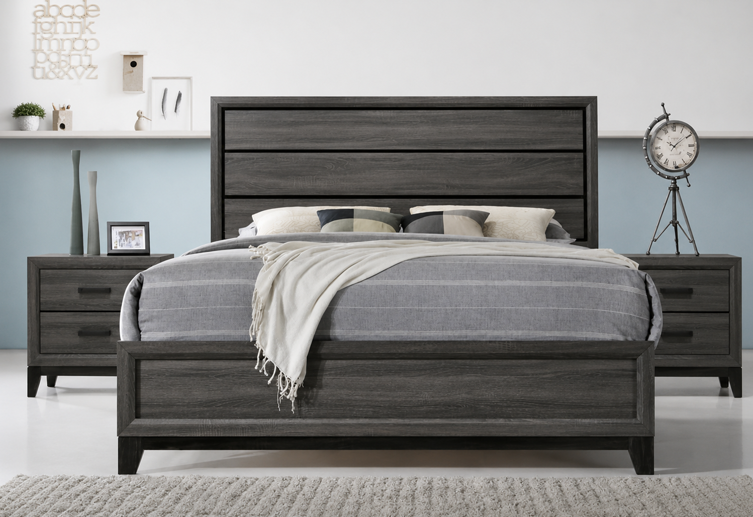 13 Tyler Queen Bed (Tyler 1070 Queen Bed) - Image 1