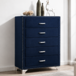 Melody 5-drawer Bedroom Chest Pacific Blue