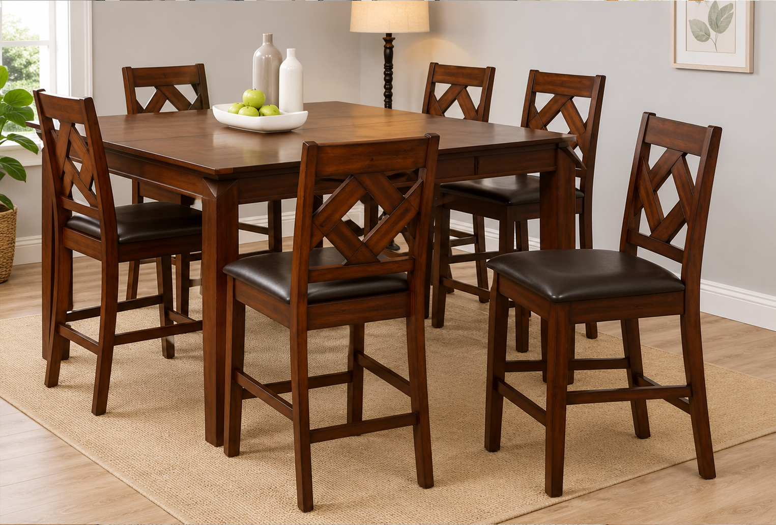 5 Diamond Counter Height Stool (365327) - Image 1
