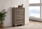 Kauffman 5-drawer Bedroom Chest Brown