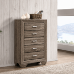 Kauffman 5-drawer Bedroom Chest Brown