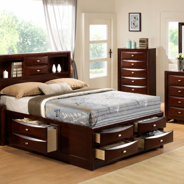 Ridgemont Queen Platform Bed with Storage (165431/165432/165439)