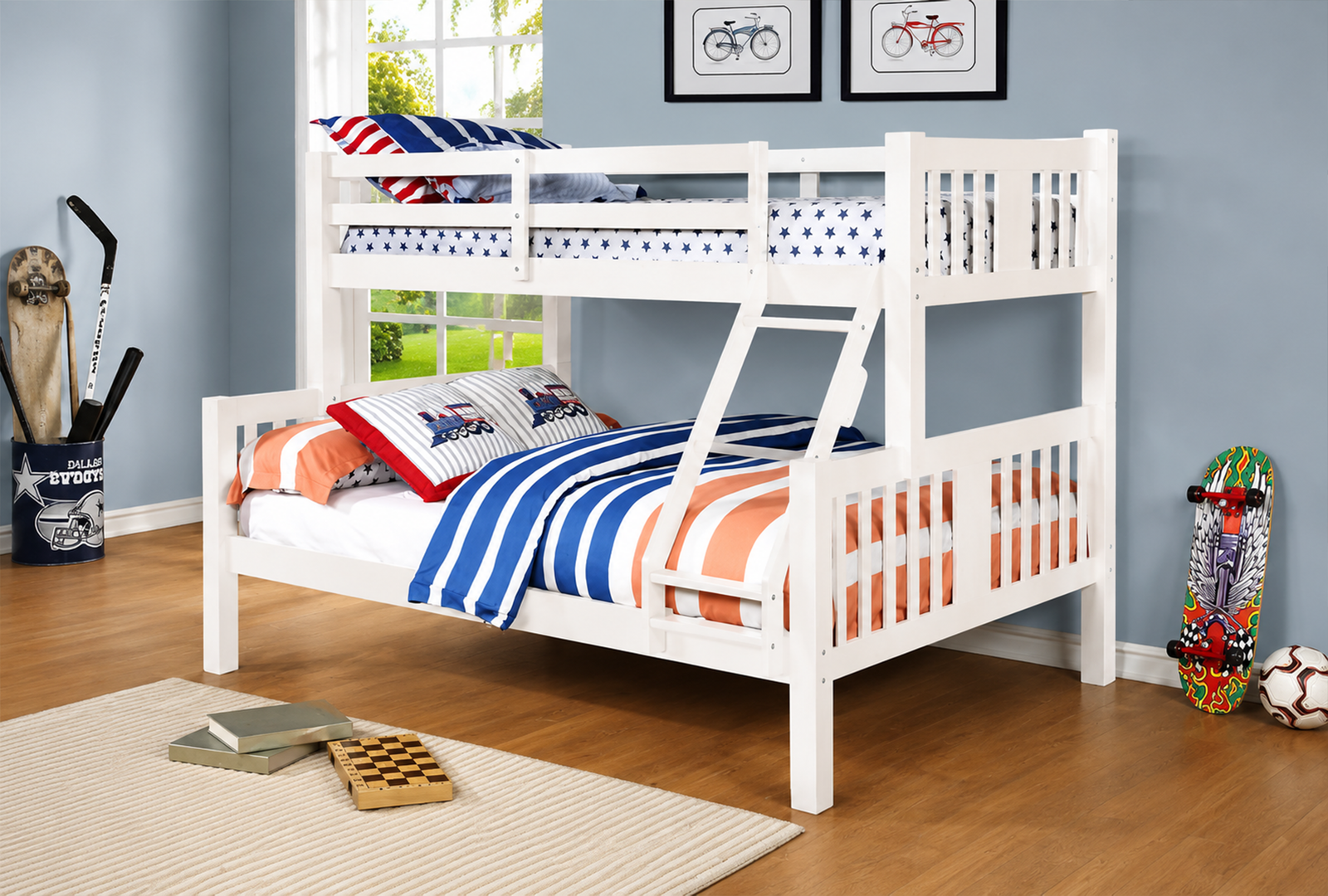 Ashmore-220000-Twin-or-Full-Bunk-Bed Ashmore 220000 Twin/Full Bunk Bed - Image 1