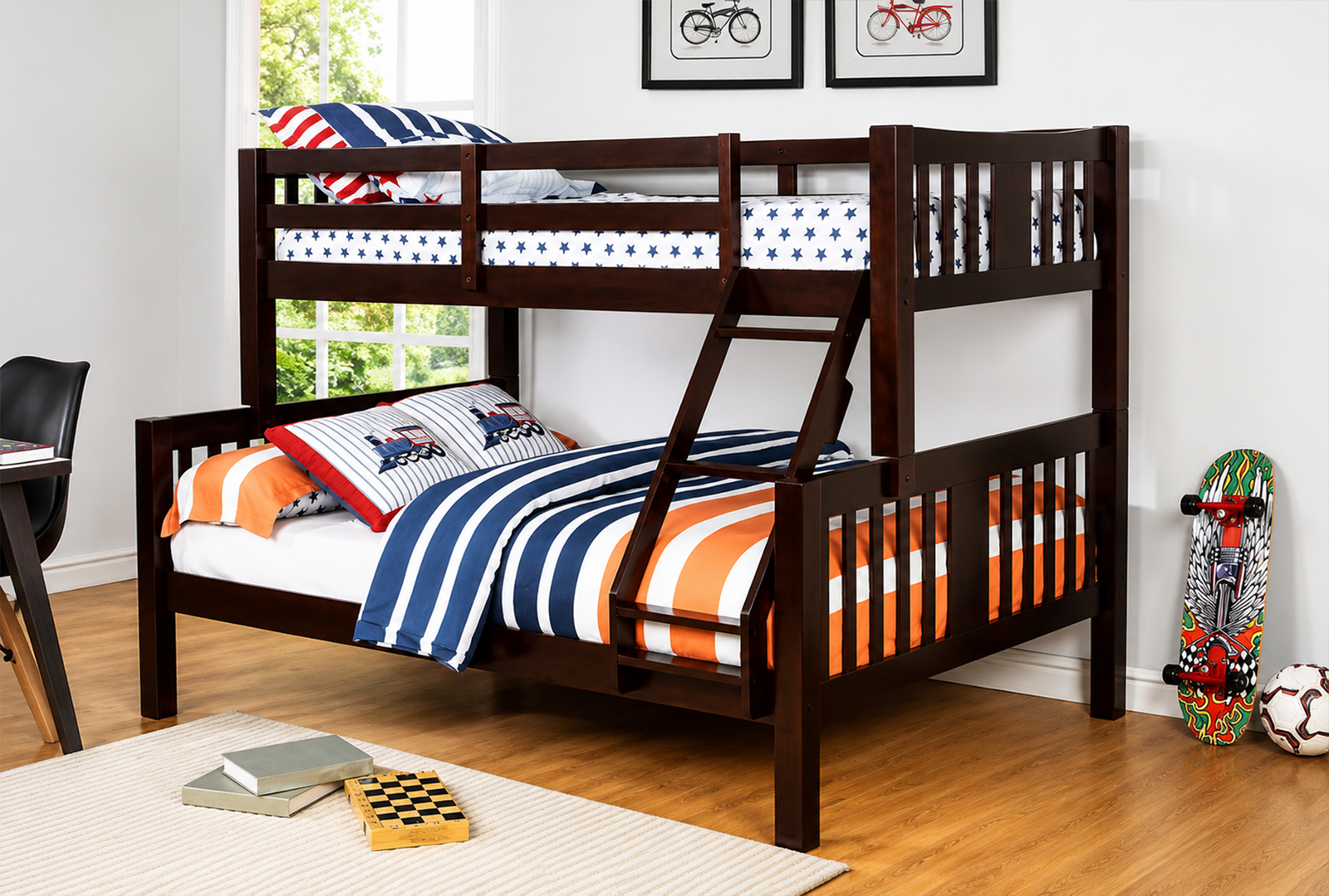 Ashmore-220000-Twin-or-Twin-Bunk-Bed Ashmore 220000 Twin/Full Bunk Bed - Image 1