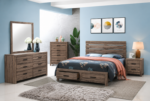 Brantford Storage Wooden Panel Bedroom Set