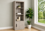 Burke 3-shelf Engineered Wood Media Tower Grey Driftwood