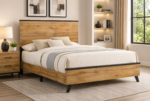 Kaywood 52-inch Wooden Panel Bed Natural Pine