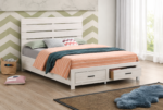 Brantford Wood Storage Panel Bed Barrel Oak