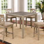 Bradford – 5 Piece Wooden Pub Set Grey