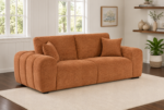 Burnett Chenille Upholstered Wide Arm Sofa