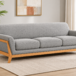 Vaughn Fabric Upholstered Flared Arm Sofa