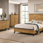 Kaywood 4-piece Eastern King Bedroom Set Natural Pine