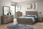 Brantford Wooden Bedroom Set Barrel Oak & Coastal White