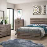 Brantford Wooden Bedroom Set Barrel Oak & Coastal White