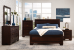 Kauffman Wooden Bedroom Set Dark Brown & Light Brown