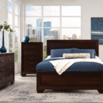 Kauffman Wooden Bedroom Set Dark Brown & Light Brown