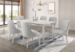 Pisa's 7 Pcs Dining Set (Grey)