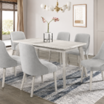 Pisa's 7 Pcs Dining Set (Grey)