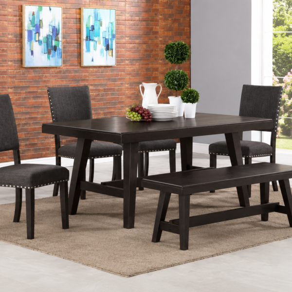 Arizona 6-Pieces Dining Set (Bench + 4Chairs + Table)